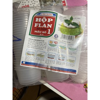 Hộp Bánh Flan Thương Hiệu Nhựa Vĩnh Trường số 0 combo 50 cái