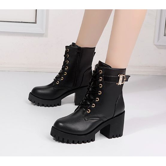 [SALE] Boot da đế thấp