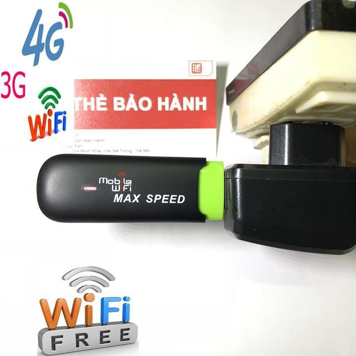 (SIÊU GIẢM GIÁ) USB phát WIFI cầm tay MAX SPEED, ở đâu cần Wifi ở đó có MAX SPEED, kết nối nhiều thiết bị cùng 1 lúc