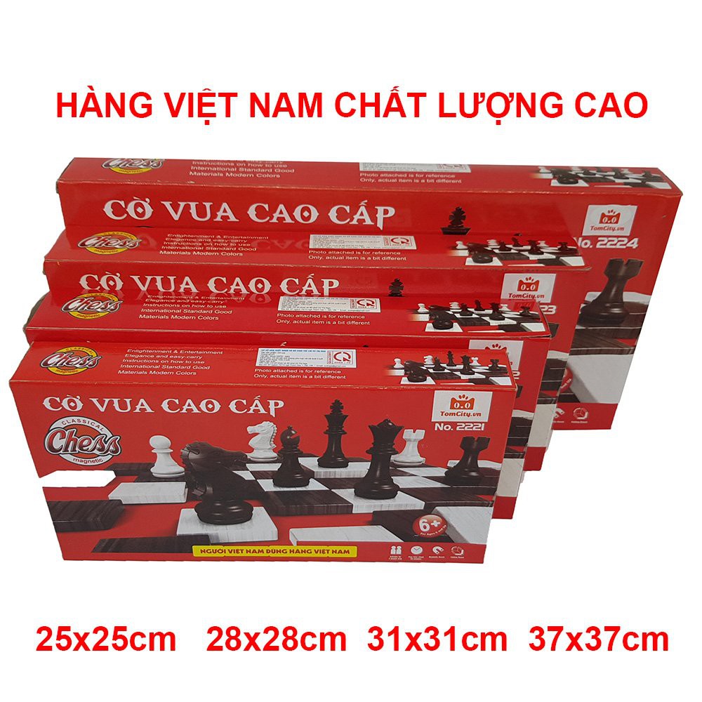 Đồ Chơi Bộ Cờ Vua Nam Châm Cao Cấp 37x37cm Cỡ Đại - Đỗ Gia Bàn Cờ Kiêm Hộp Đựng