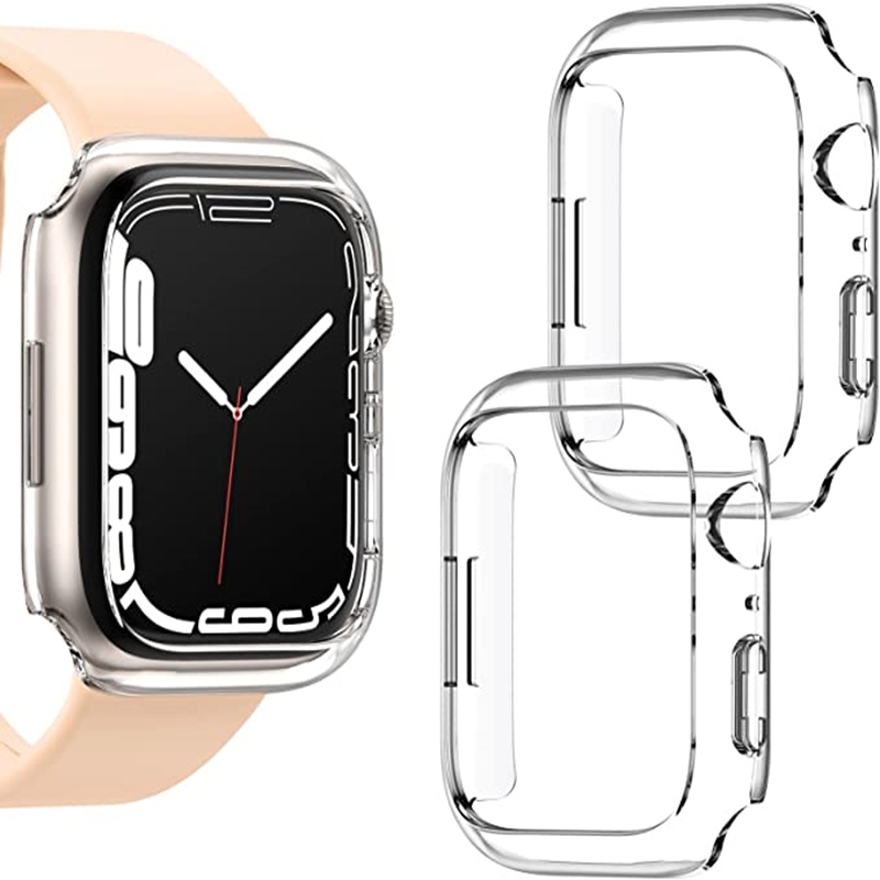 Ốp Bảo Vệ Bằng PC Cứng Siêu Mỏng Chống Sốc Cho Apple Watch Series 7 45mm iwatch 41mm