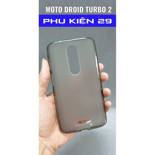 [Motorola Droid Turbo 2] Ốp lưng silicon dẻo đen nhám cao cấp