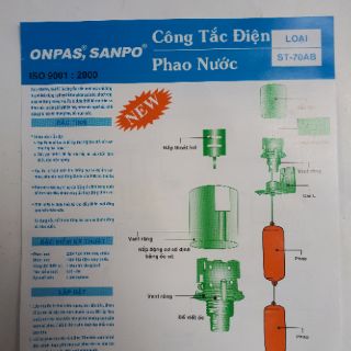 Phao điện máy bơm nước onpas