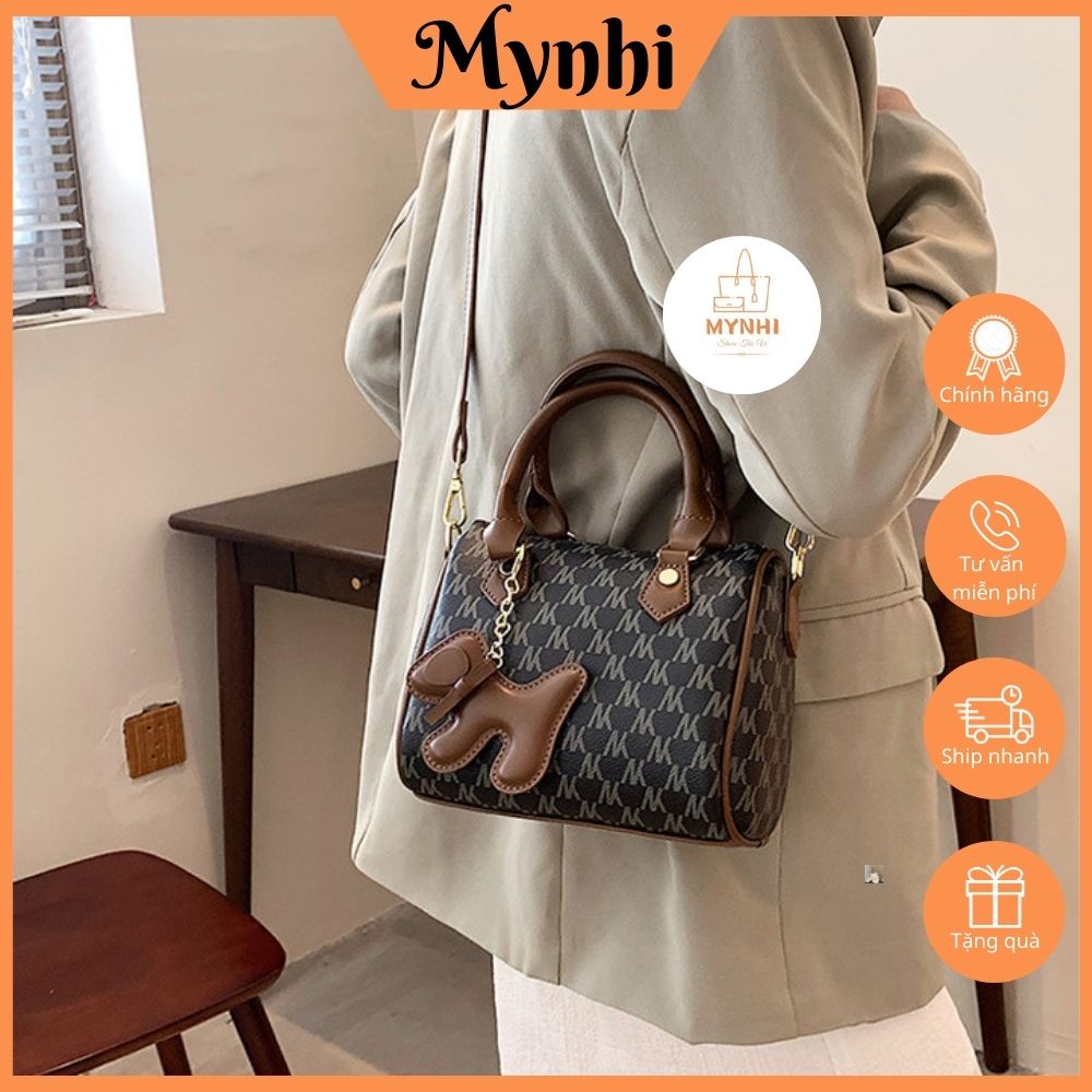 Túi đeo chéo MYNHI túi trống dành cho nữ tặng kèm móc treo MN90