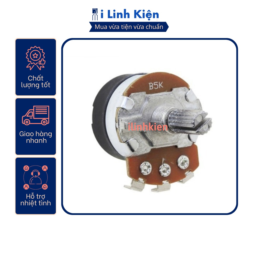 Chiết áp công tắc 5K WH138-1 B5K chất lượng tốt