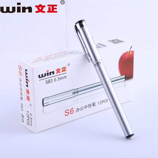 1 cây Bút ký gel Winning WIN 583 S6 0.5mm mực đen