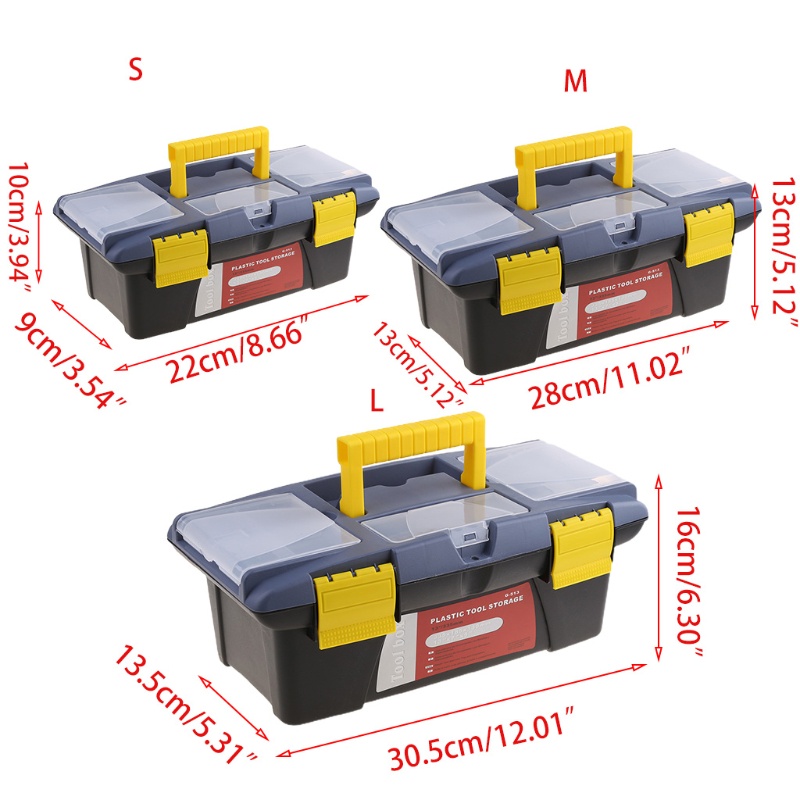 Hộp Đựng Dụng Cụ Sửa Chữa Xe Hơi Bằng Nhựa Cứng Chống Rơi Đa Năng