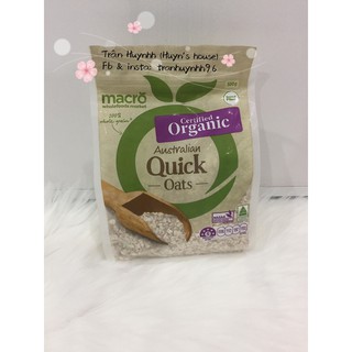 Yến mạch Macro Organic Quick Oats 500g