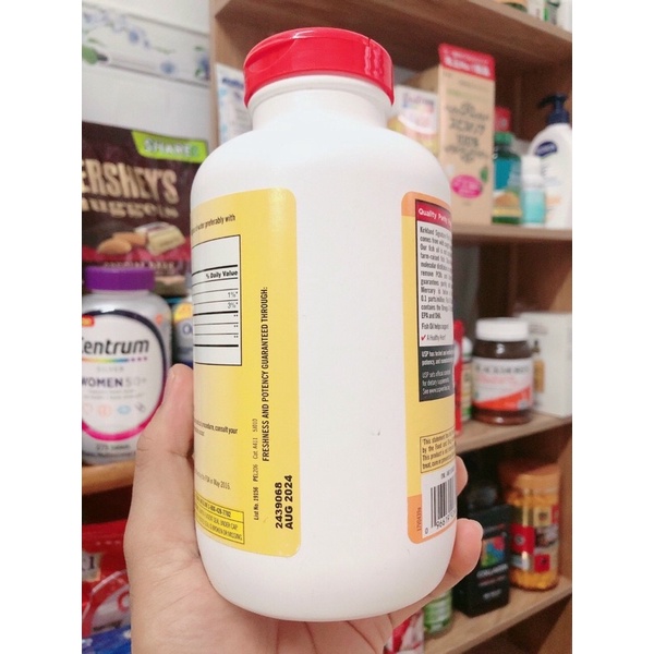 Viên Uống Dầu Cá Fish Oil Kirkland 1000mg Mỹ