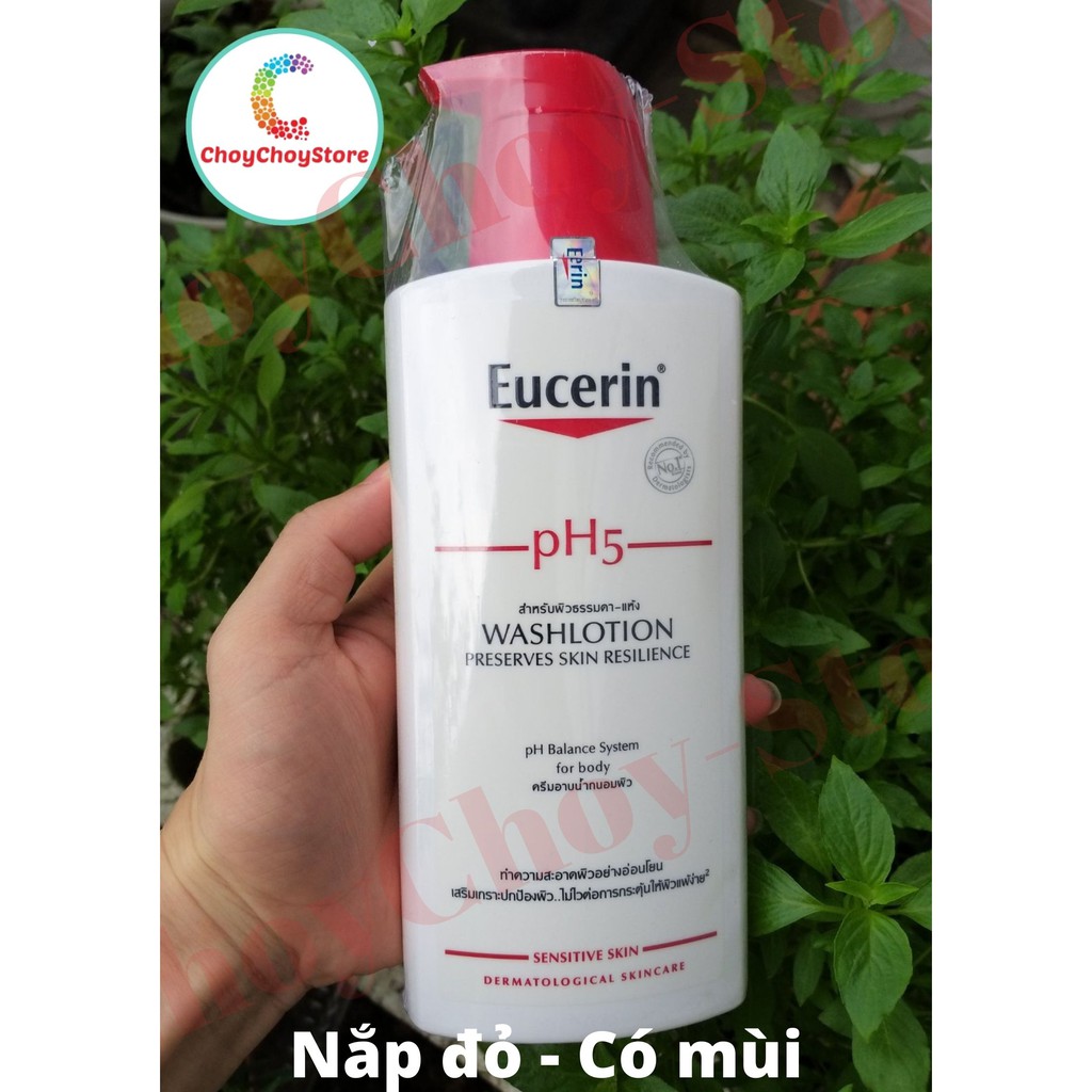 [TEM CTY] Sữa tắm  Eucerin pH5 Washlotion 200ml &amp; 400ml (Có mùi &amp; không mùi) - cho da nhạy cảm