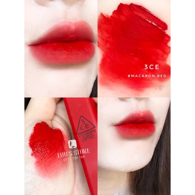 Son 3CE Cloud #Macaron Red - Đỏ Tươi