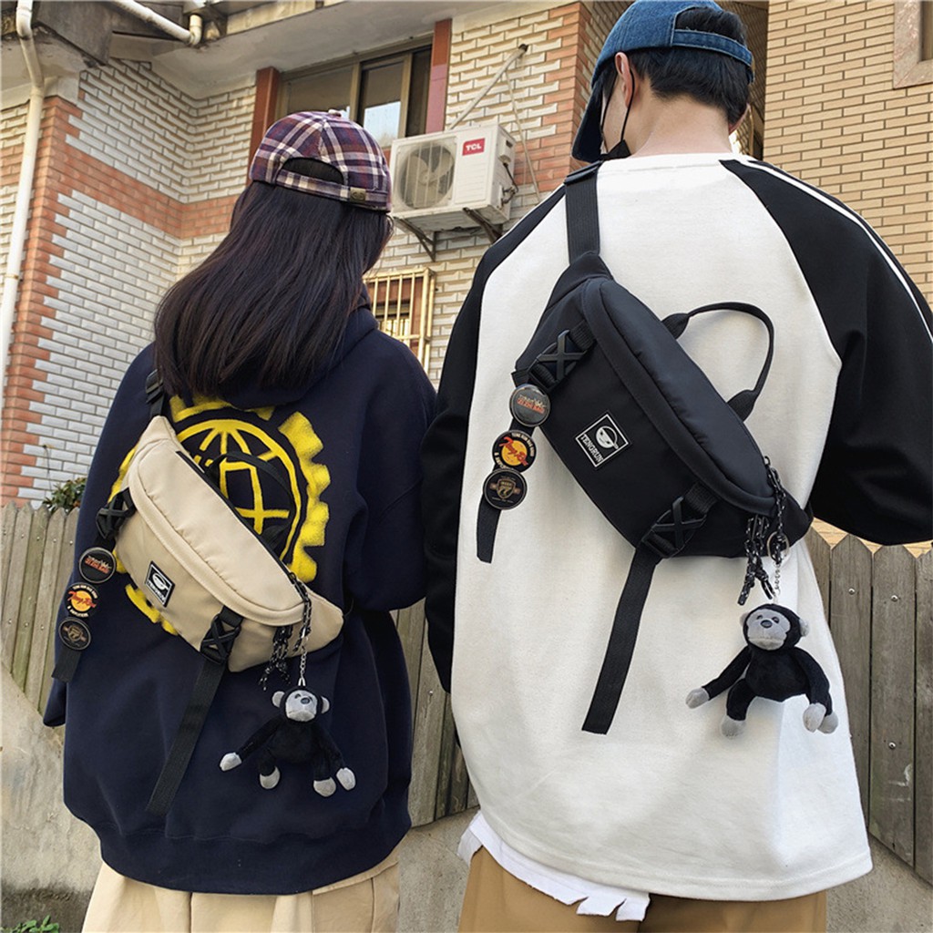 Túi Đeo Chéo Nam Nữ Đa Chức Năng Cá Tính Túi Đeo Vai Đơn Nhỏ Gọn Thời Trang | BigBuy360 - bigbuy360.vn