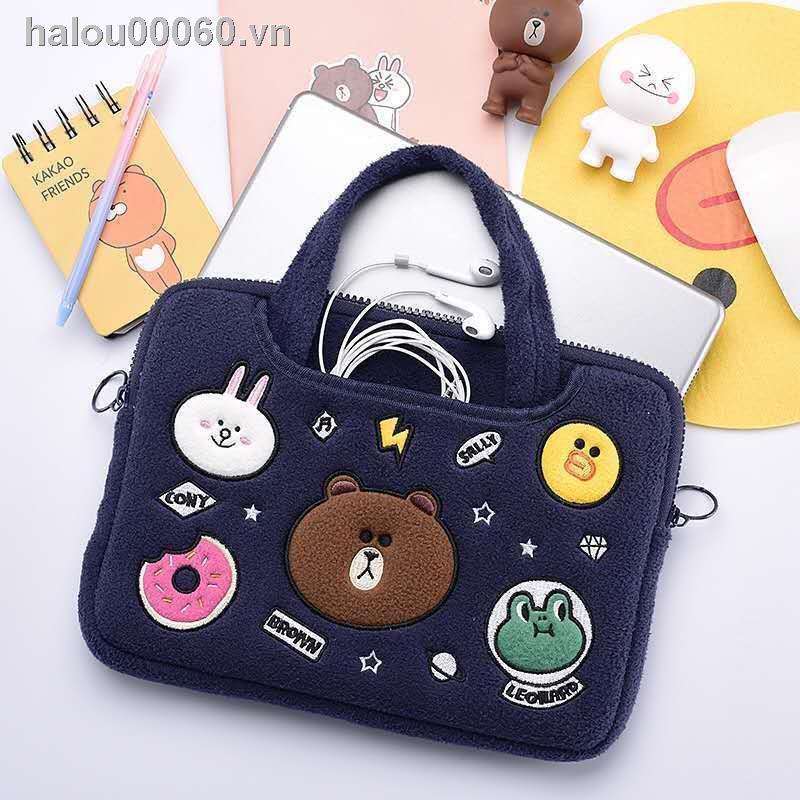 ✙✿Ready stock✿ laptop bag Computer female portable 14 inch HP Apple 13.3 Lenovo 15.6-inch notebook  ipad liner