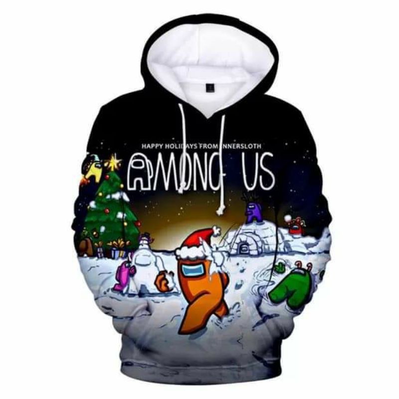 Áo hoodie Among Us Fashion-- mẫu Hầm tối  in 3d nỉ bông  hàng quảng châu cực chất | BigBuy360 - bigbuy360.vn