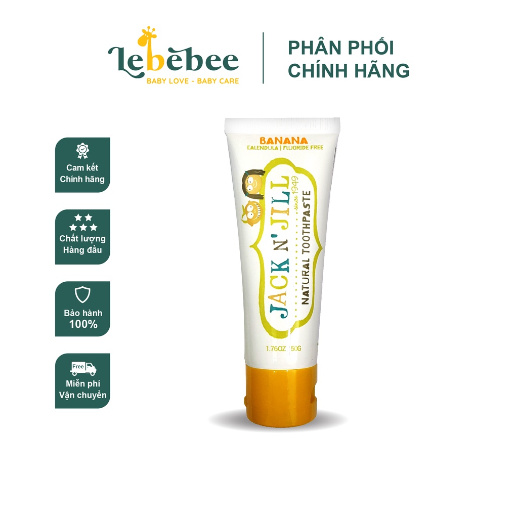 Kem đánh răng organic - JacknJill toothpaste 6m+