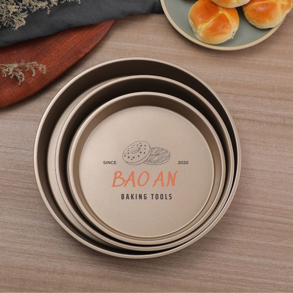 Khuôn khay thép tròn nướng bánh Pizza chống dính