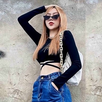 Áo croptop buộc eo xẹc xy/ hàng đẹp