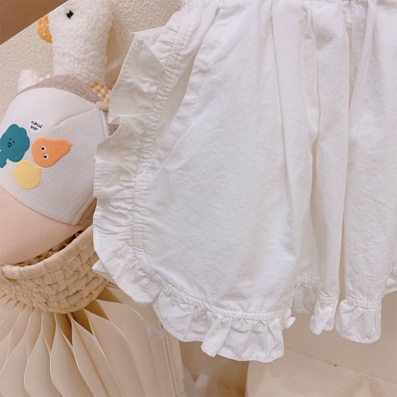 Quần Short Cotton Màu Trắng Thời Trang Mùa Hè Hàn Quốc Hàng Mới Phong Cách Nhật Bản Cho Bé Gái 2022