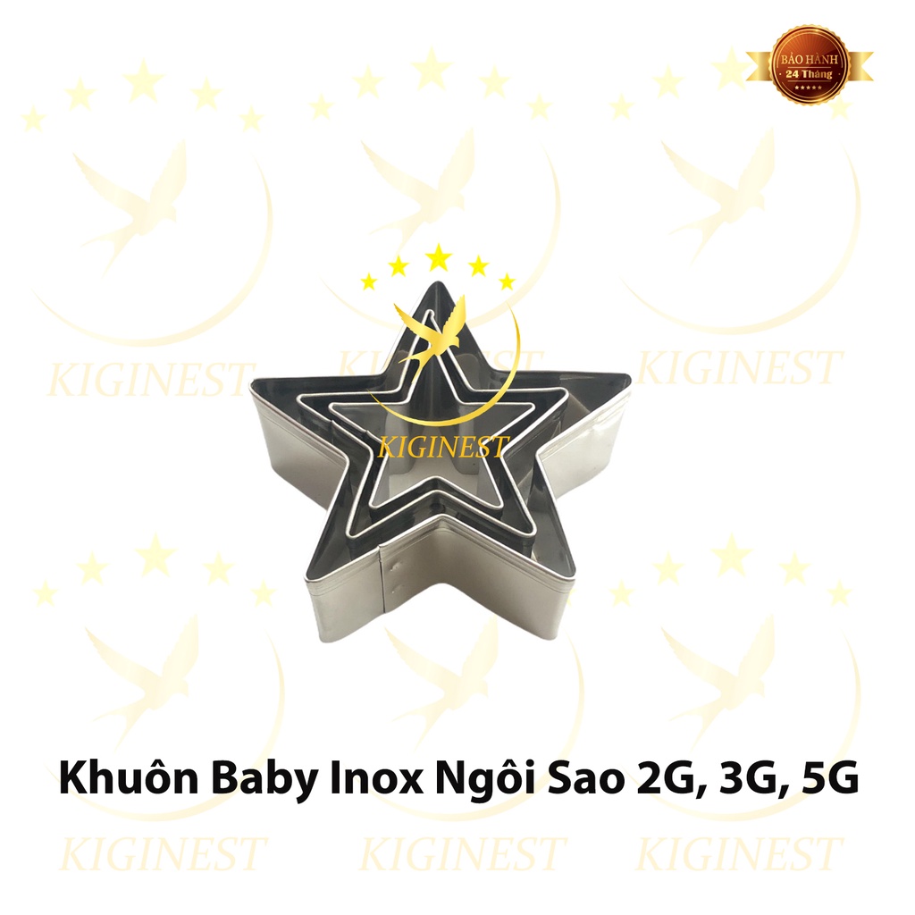 [GIÁ RẺ SIÊU HOT] KHUÔN YẾN INOX 304 BABY NGÔI SAO 2G, 3G, 5G ĐẮP, SẤY VÀ ĐỊNH HÌNH TỔ YẾN- SET YẾN CHƯNG