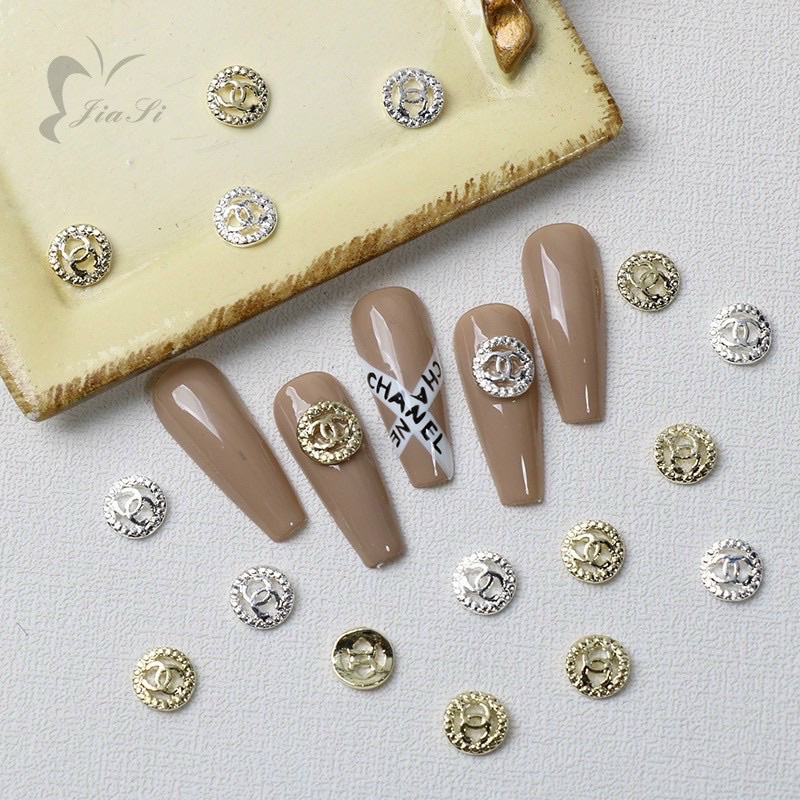 Charm thương hiệu gắn móng, set 10- 50 charm thương hiệu làm nail chuyên nghiệp - Cheap nail