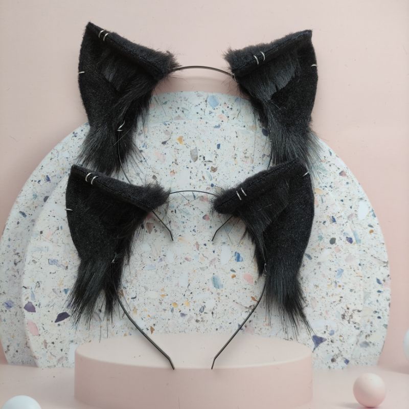 Cài tóc hình tai mèo có khuyên tai hoá trang cosplay | BigBuy360 - bigbuy360.vn