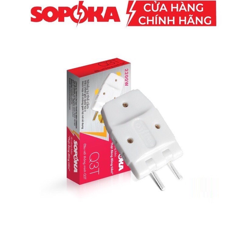 Ổ chia điện, đầu nối thông minh SOPOKA Q3A-Q5A chia 3 chia 5 siêu gọn, siêu tiết kiệm