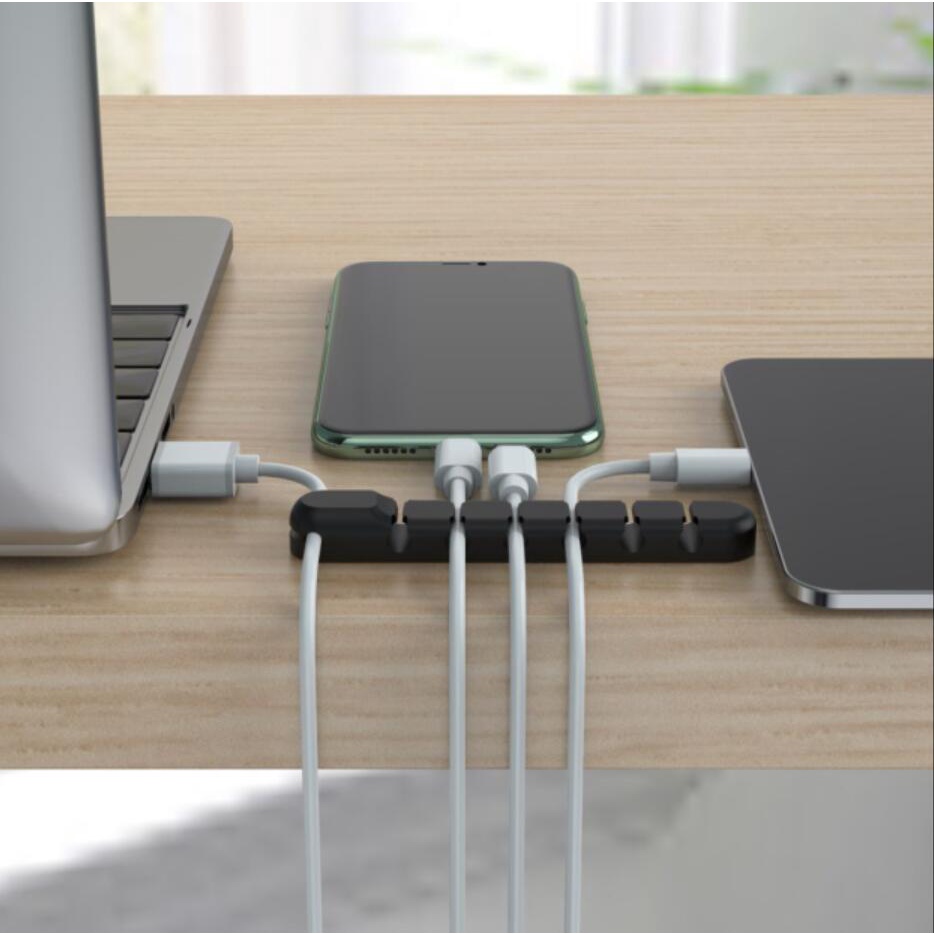 ACCEZZ Trình quản lý cáp silicon Giá đỡ kẹp cho tai nghe dây để bàn Trình quản lý gọn gàng