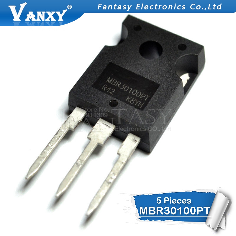 5 CÁI MBR30100PT TO-247 MBR30100 TO-3P 30100PT 30A 100V Schottky diode bo mạch
