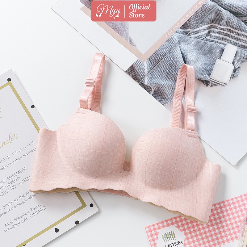 Áo su không gọng, áo ngực siêu đẩy muối tiêu A04 MYN_UNDERWEAR