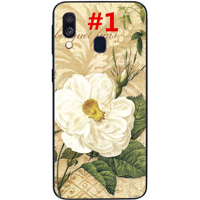 Ốp điện thoại silicone TPU mềm in hoa nhiều màu cho Samsung Galaxy A9/A8 Star/A9/A7 2018/A9S/A8S/A6S/A750
