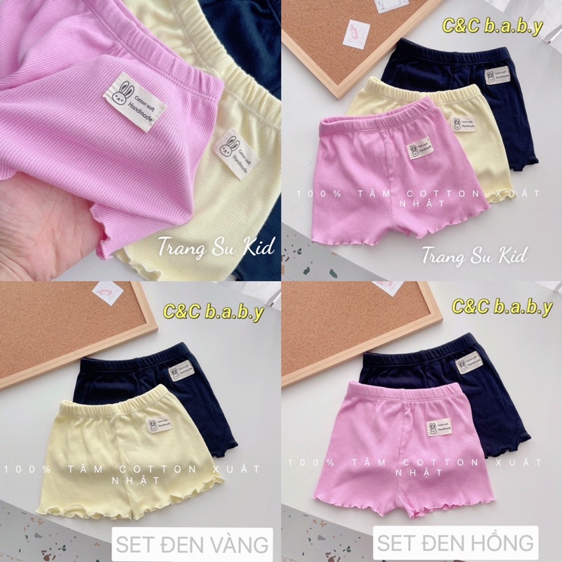 Quần đùi tăm cho bé gái cực mát mẻ