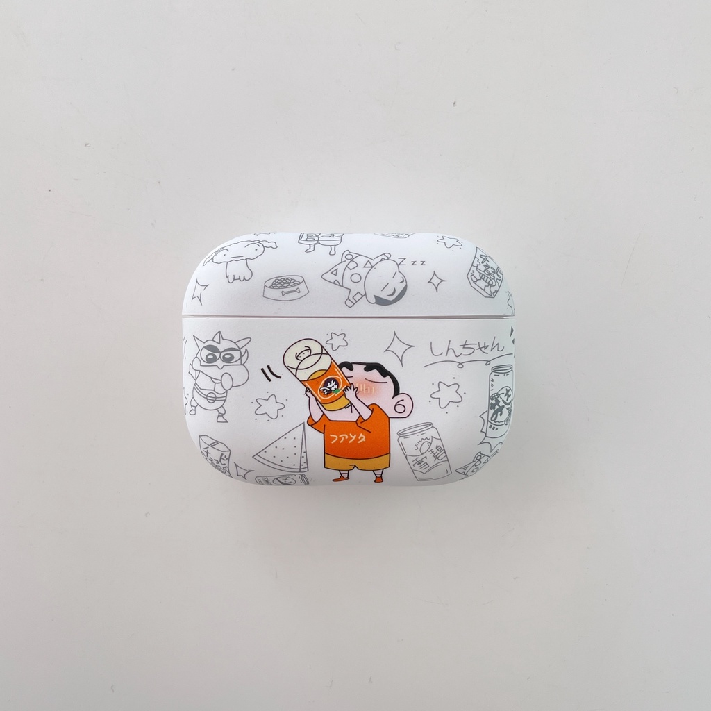 Vỏ Bảo Vệ Hộp Sạc Tai Nghe AirPods Pro AirPods1 2 3 Bằng Silicon Mềm Hình Cậu Bé Bút Chì