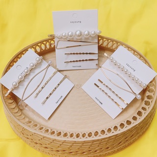 Set 4 kẹp tóc sang chảnh