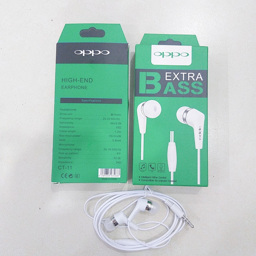 Tai nghe OPPO, tương thích các dòng máy, Extra Bass Jack 3.5