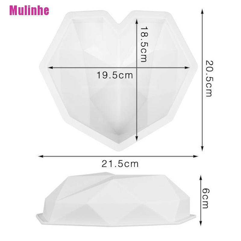 Khuôn Silicone Làm Bánh Tráng Miệng Hình Trái Tim 1 Cái