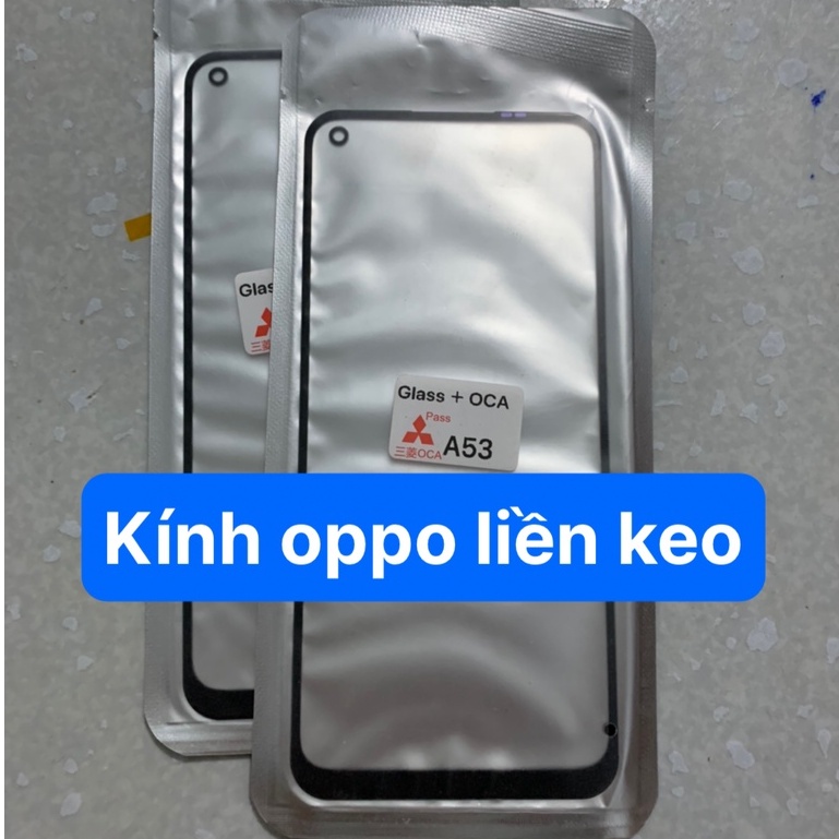 kính oppo A53 / A53s / A32 2020 / realme 7 - kính ép liền keo