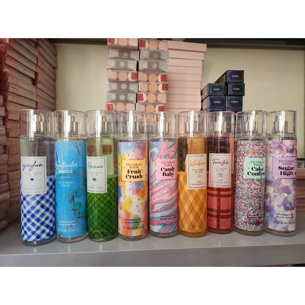 Xịt Thơm 236ml Victoria Fleu, Xịt thơm Body Mist Bath and Body Works, Victoria Secret bản Trung
