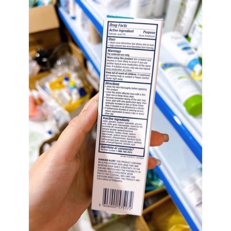 Kem ngăn ngừa mụn CeraVe Ance Control Gel 2% Salicylic Acid 40ml