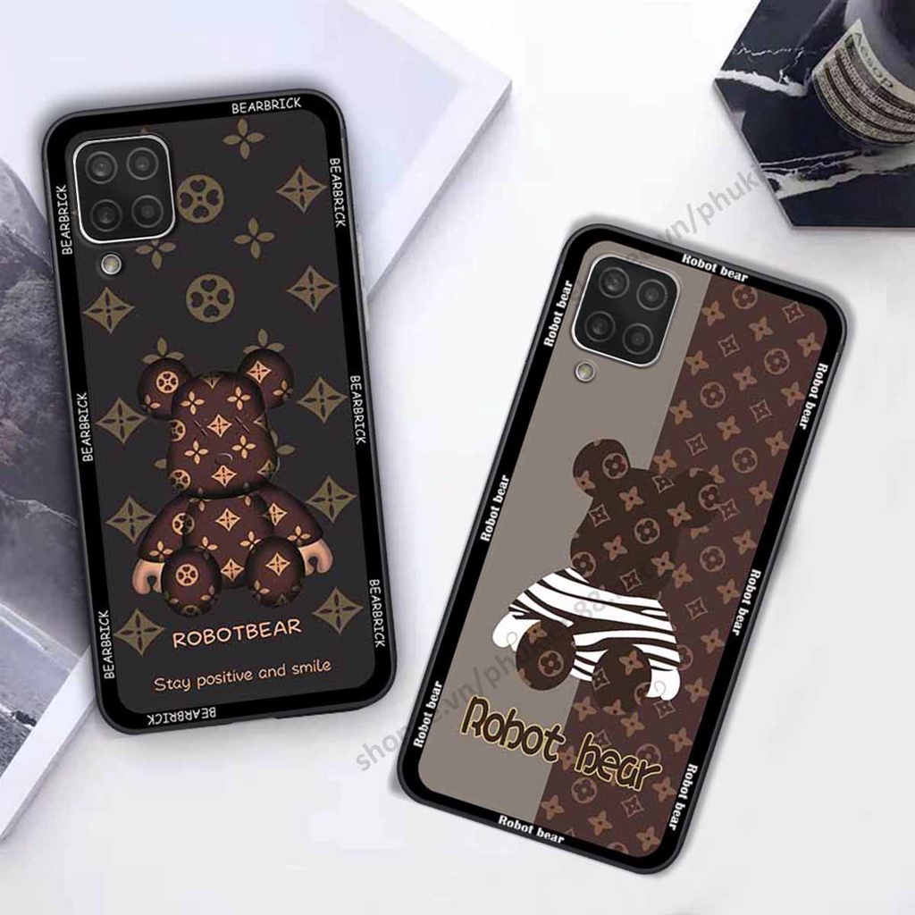 Ốp Samsung A12 / M12 bear, k@ws thương hiệu phong cách ốp lưng thời trang cao cấp