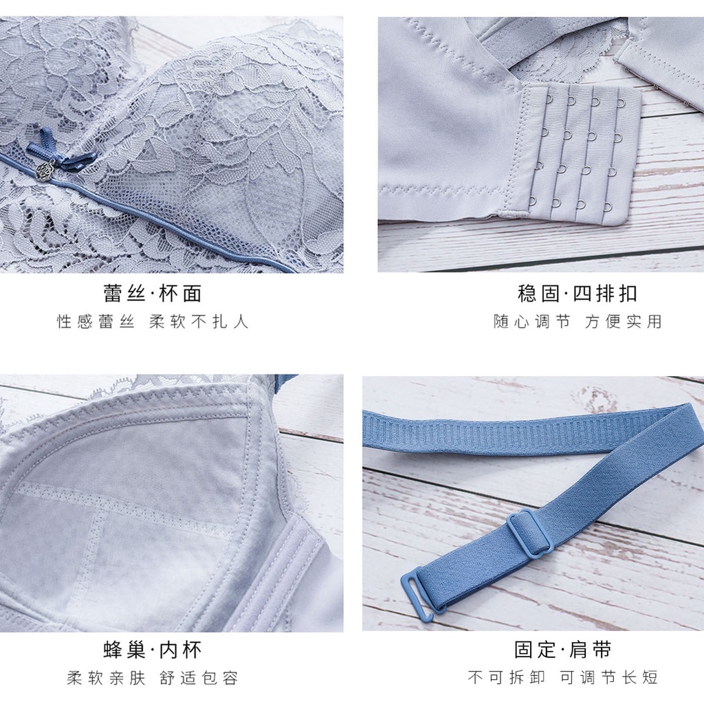 Áo ngực mỏng vải lót ren cho bà bầu cổ chữ V sâu kích cỡ 34-42BC