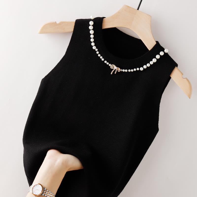 Summer close-fitting short Beaded camisole