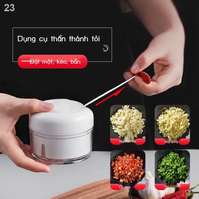 【hàng mới】☞✶✶Tỏi tạo tác đập thủ công băm nhỏ nghiền thức ăn bổ sung máy mini kéo