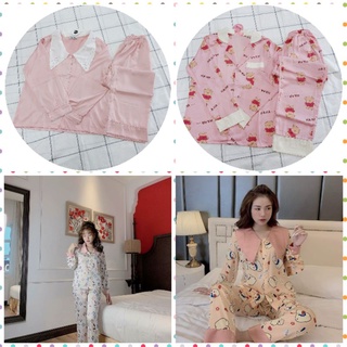 Bộ đồ pijama lụa latin cao cấp siêu mềm siêu mịn 💯 chất lượng loại 1