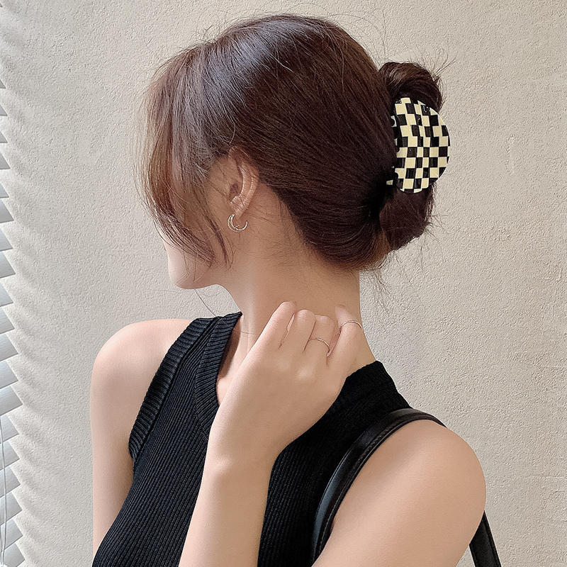 [Hàng mới về] Kẹp Tóc Màu Trắng Đen Kích Thước Lớn Tiện Dụng