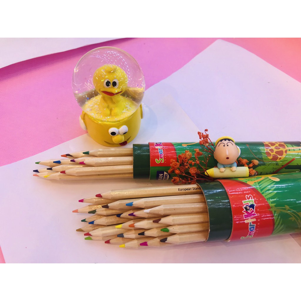 [Mã BMINCU50 giảm 50K đơn 250K] Bút Chì Màu Color Pencil SmartKids 12 Màu- 24 Màu