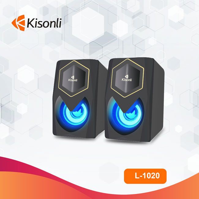 Loa vi tính Kisonli L-1020 có led - thiết kế hiện đại (nhiều màu) Nhất Tín Computer