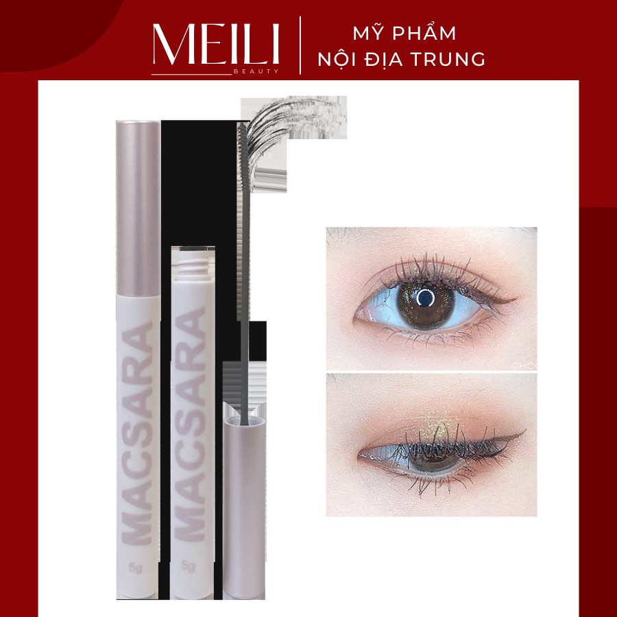 Mascara Maxfine Làm Dài Và Cong Mi Tự Nhiên Chống Nhòe Chống Nước Cho Người Mới Trang Điểm - Meili Beauty