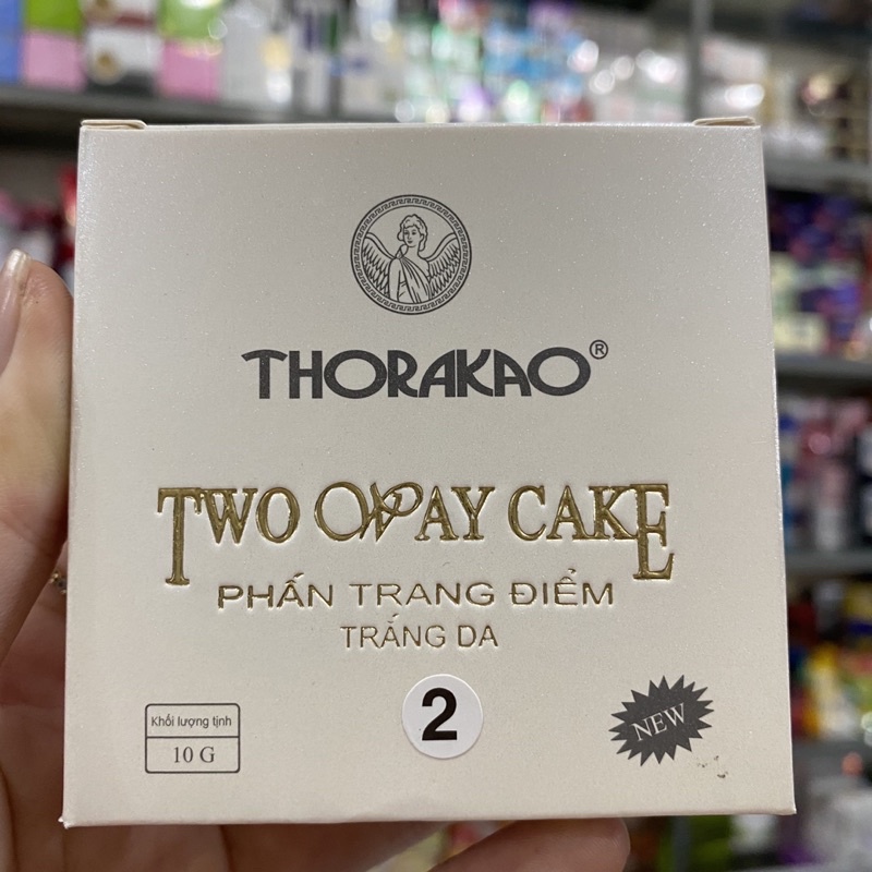 Phấn trang điểm trắng da Two Way Cake Thorakao 10g - Trắng