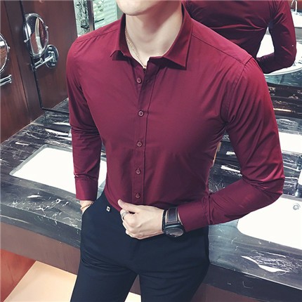 Áo sơ mi nam nữ dài tay unisex sơ mi công sở form rộng kiểu Hàn Quốc Trendyman vải lụa mềm mại | BigBuy360 - bigbuy360.vn