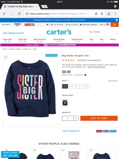 Áo bé gái cotton Carter VNXK
